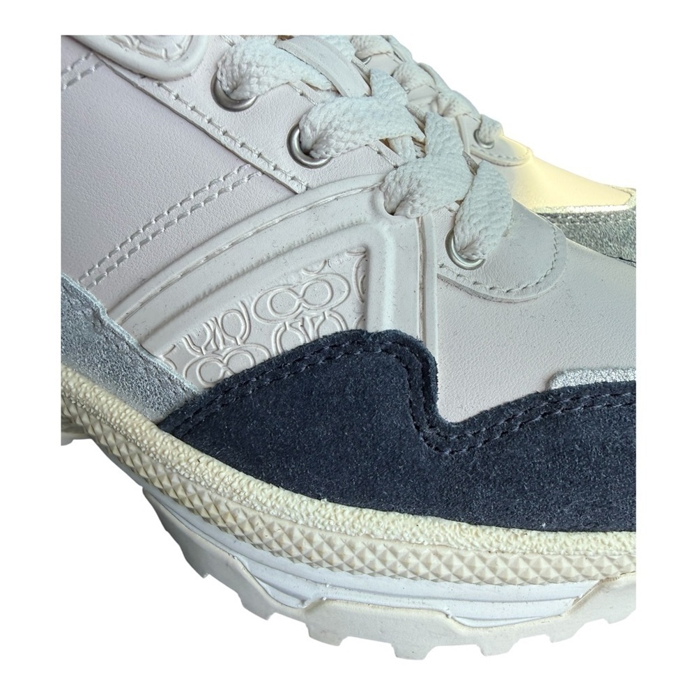 Coach Chalk Dusty Rose C143 GLT LTR Leather Sneakers 5.5 Designer Luxury NIB - Picture 13 of 15